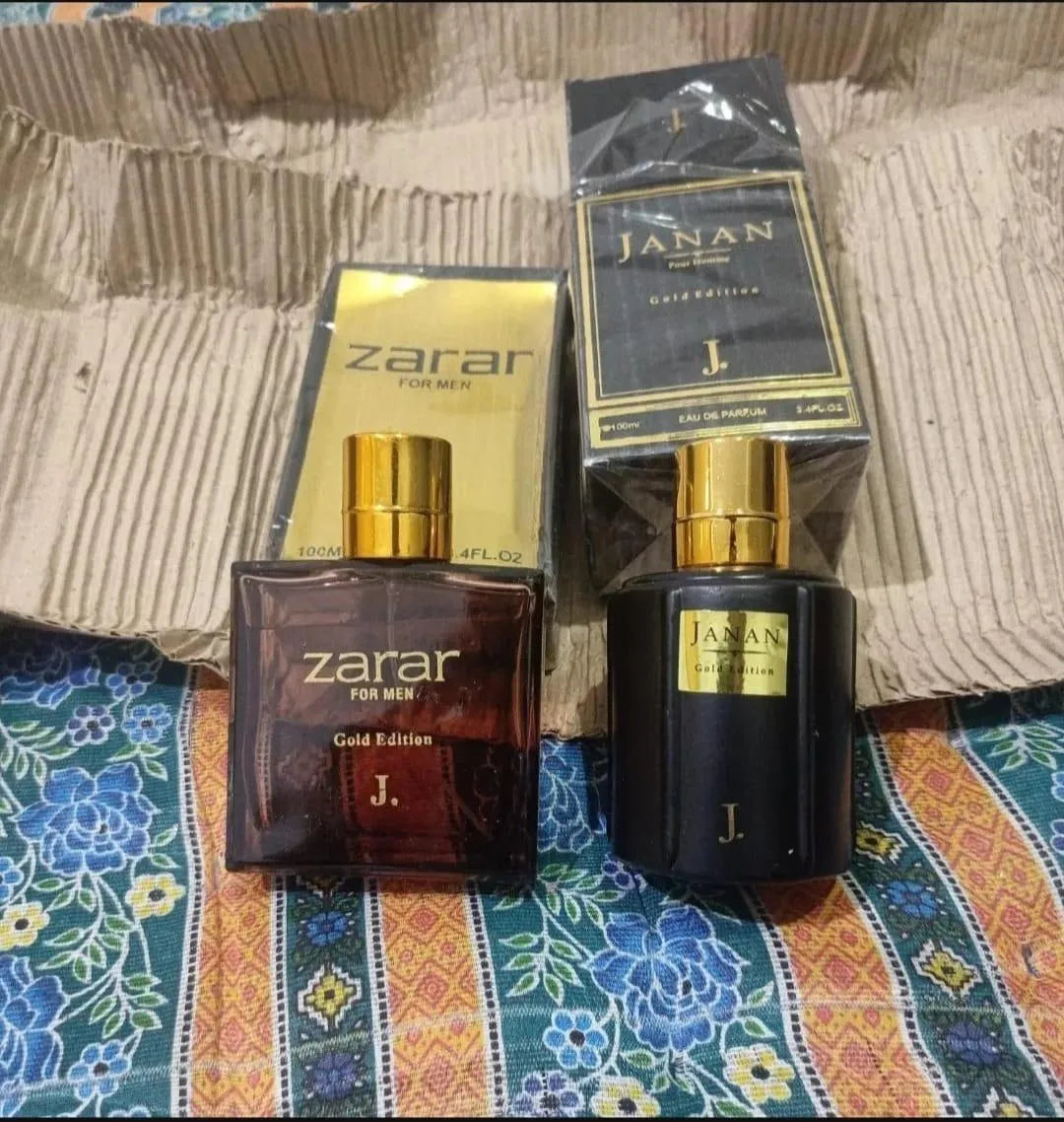 Zarar & IANAN Perfume Set for Men Women Black Gold