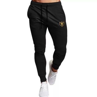 Men Fleece Track Suit Black 2 Pcs Collar Winter