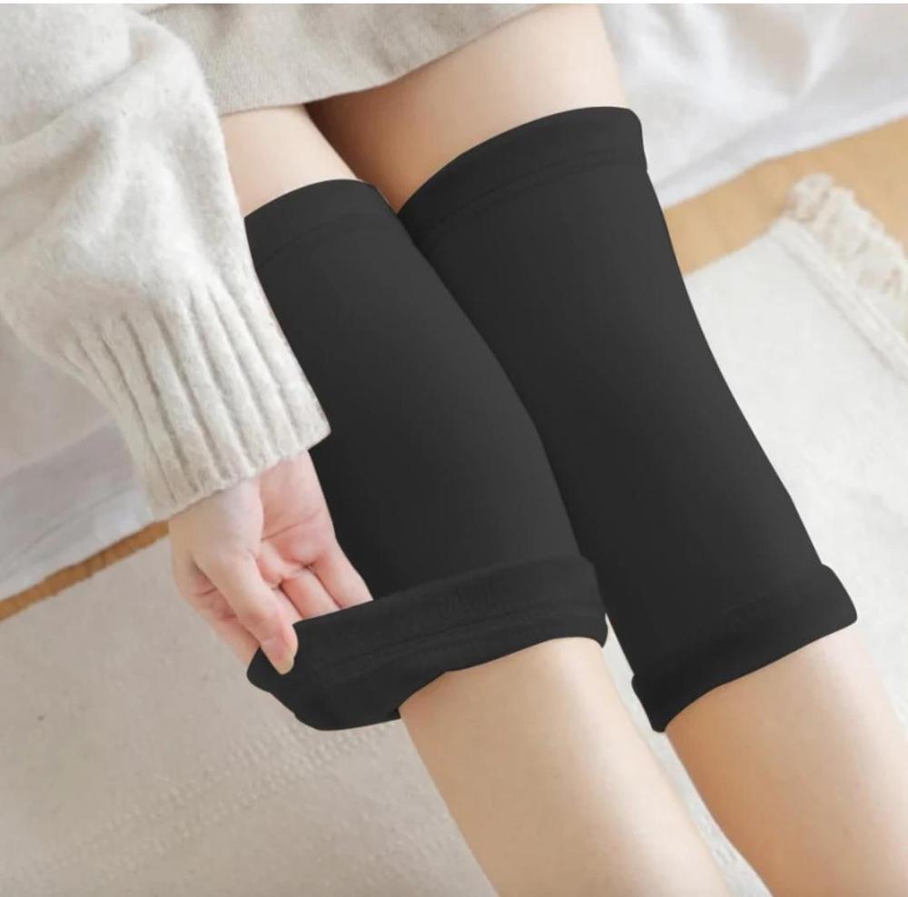 Black Wool Leg & Knee Warmer for Women & Men