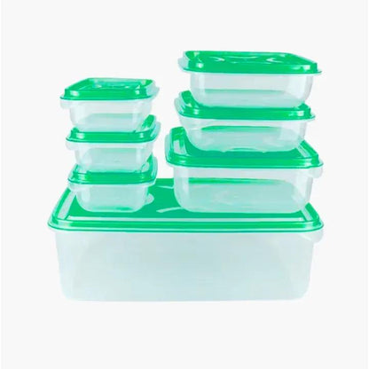 7Pc Blue ABS Plastic Storage Set for Kitchen