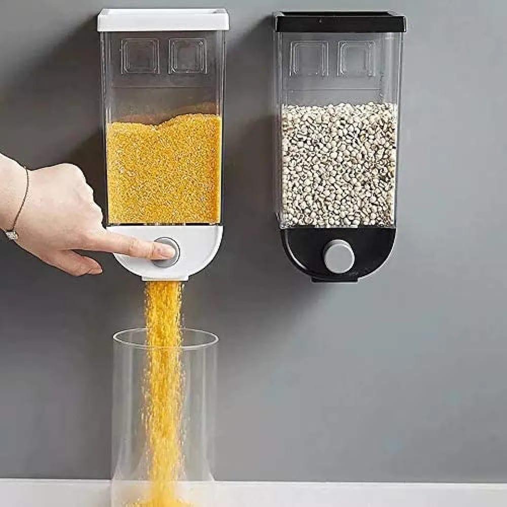 Wall-Mounted Grain Dispenser Set for Home Kitchen